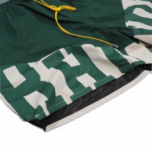 rhude colorblock drawstring shorts blue