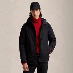 ralph lauren polo puffer coat black