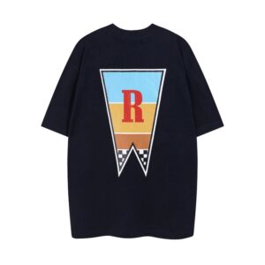 rhude graphic oversized t shirt multi