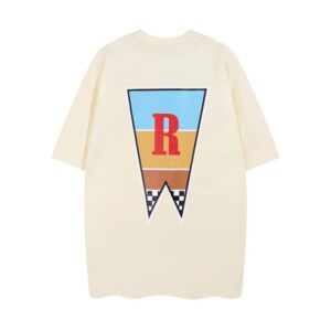 rhude graphic oversized t shirt multi