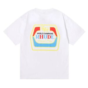 rhude wheat logo tee multicolor