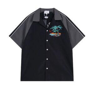 rhude palm tree embroidery set multicolor