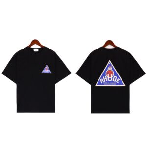 rhude graphic tee black