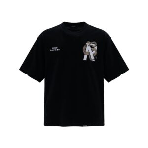 represent snake print t shirt black