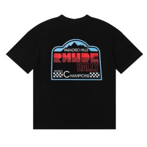 rhude rally graphic t shirt multicolor