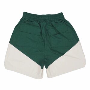 rhude colorblock drawstring shorts blue