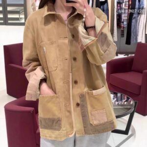 ralph lauren colorblock jacket khaki