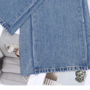 mm6 flared jeans blue