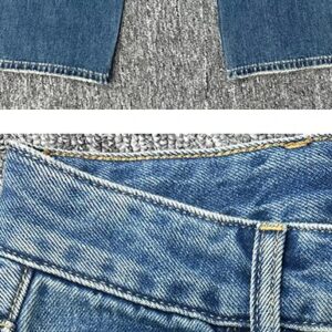 mm6 straight denim jeans blue