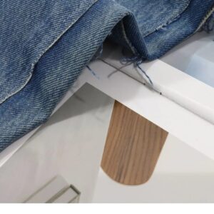 mm6 flared jeans blue