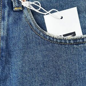 mm6 straight denim jeans blue