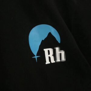 rhude sunset print tee black