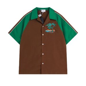 rhude palm tree embroidery set multicolor