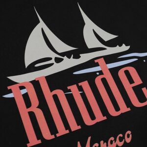 rhude sail print tee multi