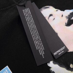 represent washed band t shirt black