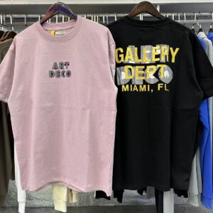 gallery dept gold print t shirt pink