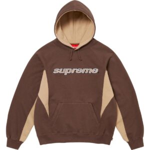 supreme satin hooded sweatshirt white red