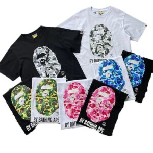 bape camo tee multi color