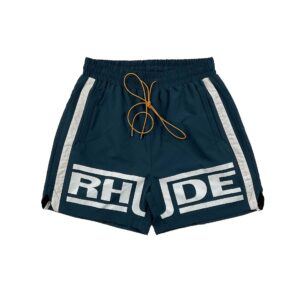 rhude striped colorblock shorts multicolor