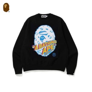 bape logo crewneck sweatshirt multi color