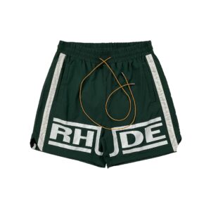 rhude striped colorblock shorts multicolor