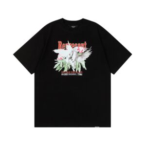 represent white dove print tee multi