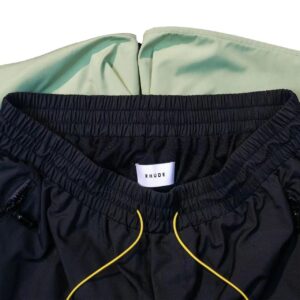 rhude color block shorts multi