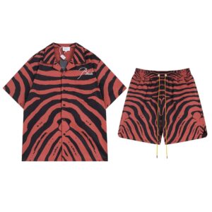 rhude zebra embroidery set multicolor
