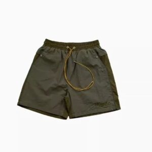 rhude embroidered colorblock shorts multicolor