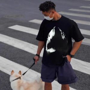 represent shark tee black