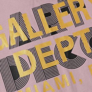 gallery dept gold print t shirt pink