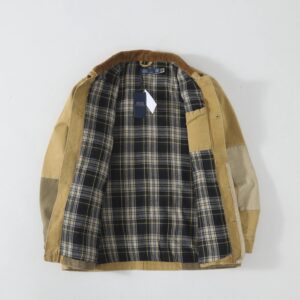ralph lauren colorblock jacket khaki