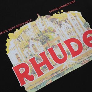 rhude castle print tee multi