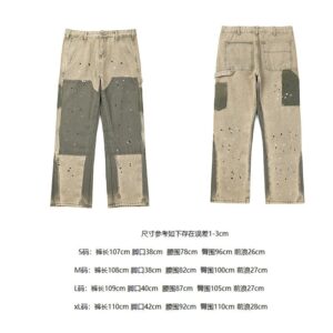 gallery dept paint splatter micro flare jeans multi color