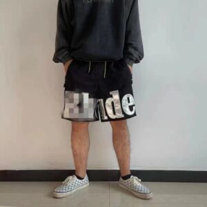 rhude mesh basketball shorts multicolor