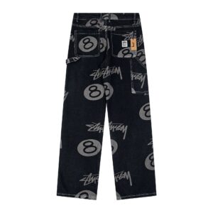 stussy embroidered sweatpants multicolor