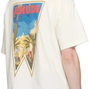 rhude stamp print tee multicolor