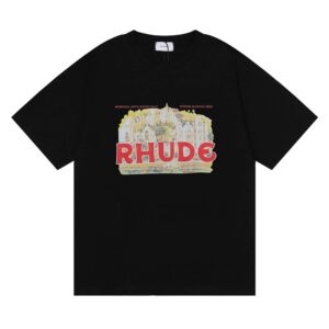rhude castle print tee multi