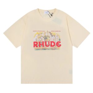 rhude castle print tee multi