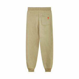 ami paris fall/winter 2025 heart embroidered unisex cotton sweatpants