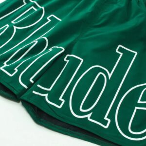 rhude graphic print shorts multicolor