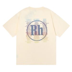 rhude racing t shirt multicolor