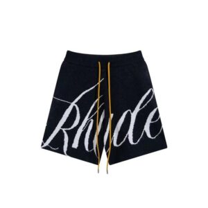 rhude jacquard knit shorts multicolor