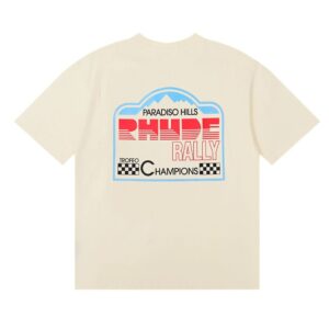 rhude rally graphic t shirt multicolor