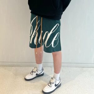 rhude jacquard knit shorts multicolor