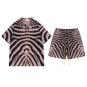 rhude zebra embroidery set multicolor