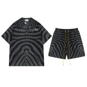 rhude zebra embroidery set multicolor