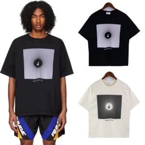 rhude slogan print t shirt multicolor