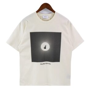 rhude slogan print t shirt multicolor