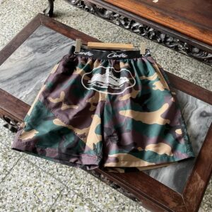 corteiz camo quick dry shorts multi
